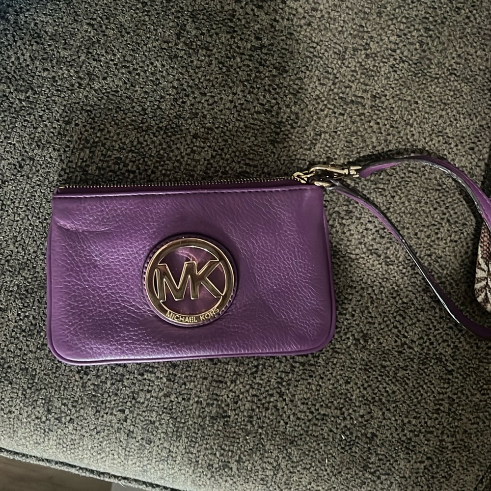 Purple Michael Kors Clutch